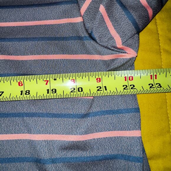 Columbia Golf Striped Short Sleeve Polo Men's Large Poly/Spandex Blend - Picture 6 of 7